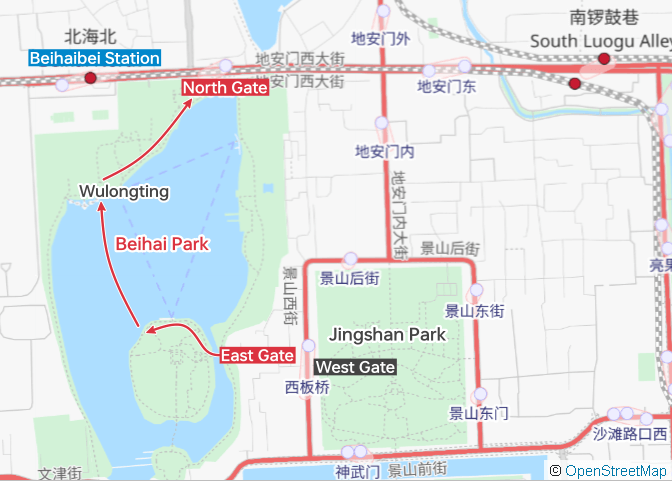 Beihai Park Map