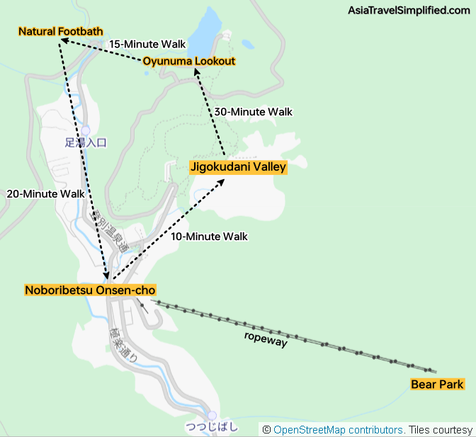 Noboribetsu Map