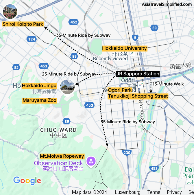 Sapporo Map