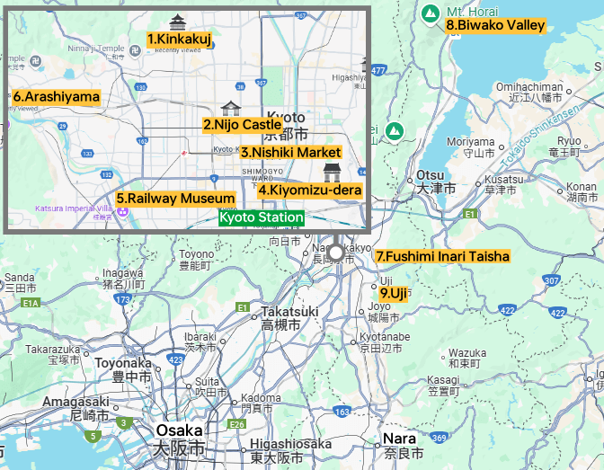 kyoto map
