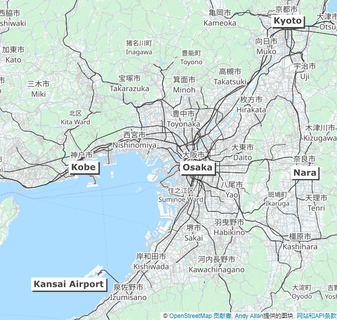 kansai map