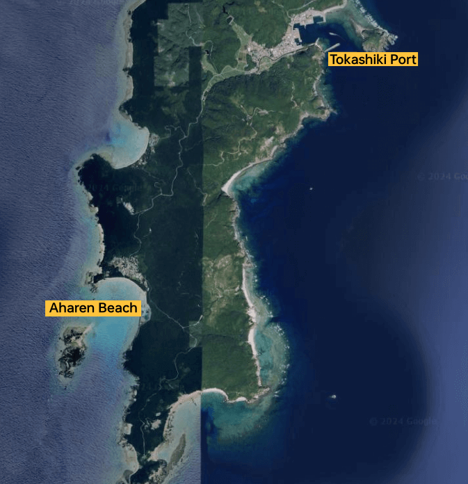 Tokashiki Island Map