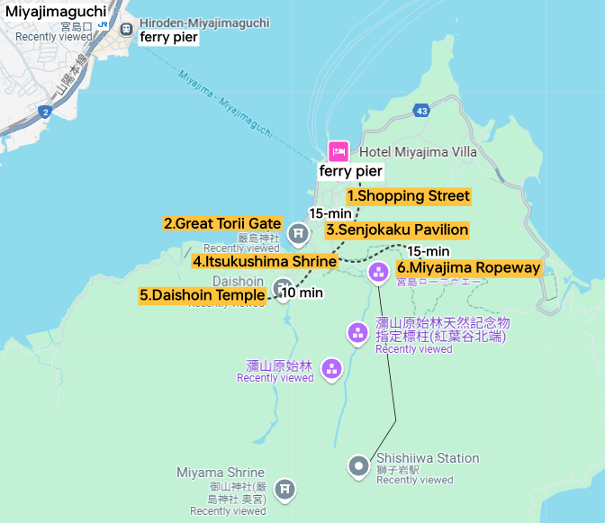 Miyajima Map