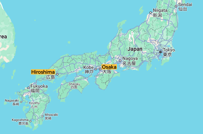 Hiroshima location