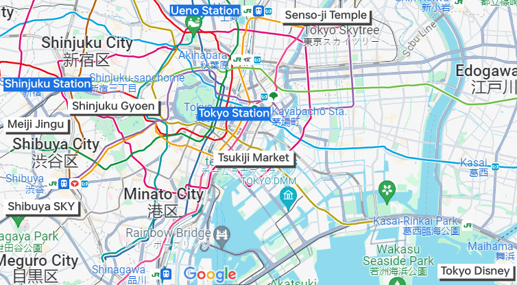 tokyo map